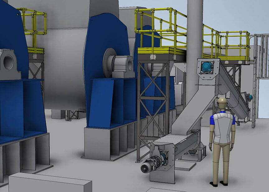 Conveying-System-Plant-Render conveying system plant render