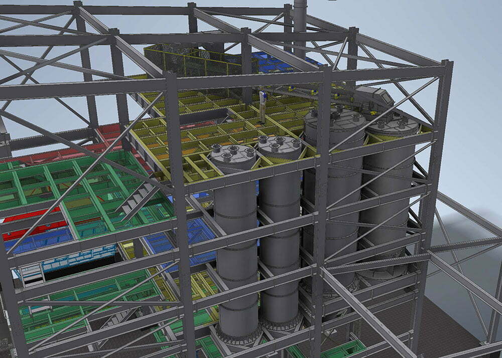 conveyor industries silos limestone plant