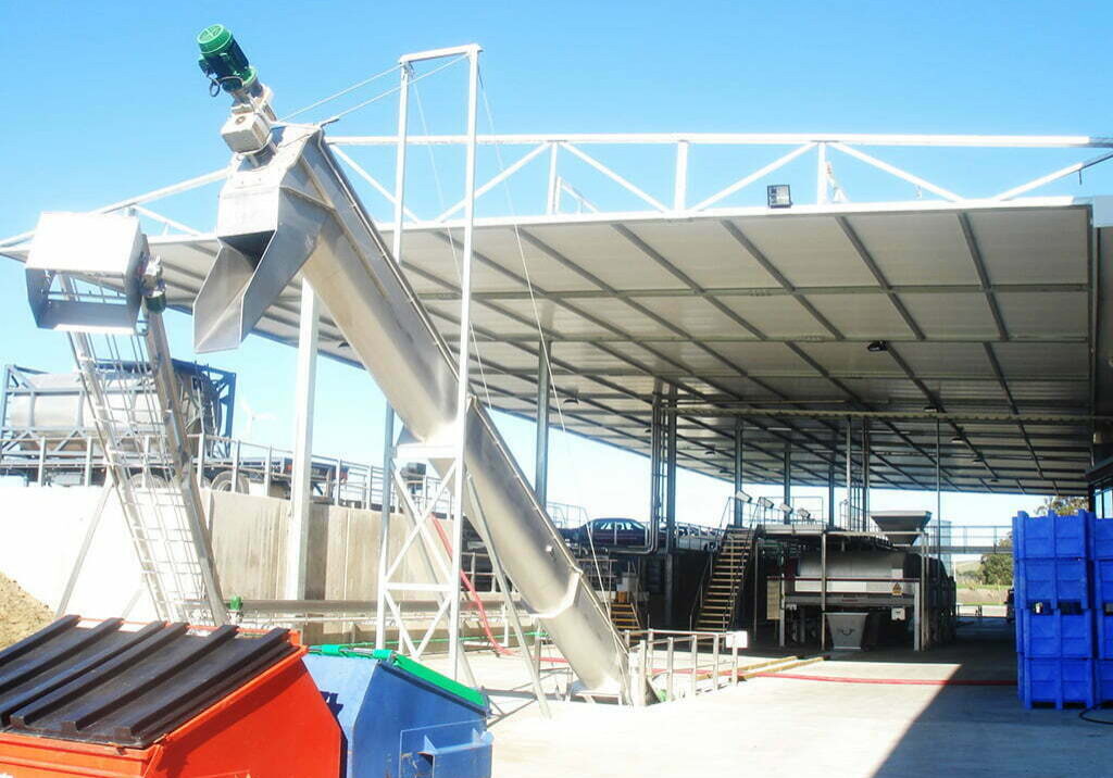conveyor industries incline screw conveyor